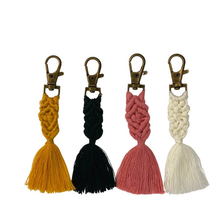 Lumily - Vente Accessoire de sac – femme - Macramé Zipper Pull Sac Charm Tassel Décor - Thaïlande4