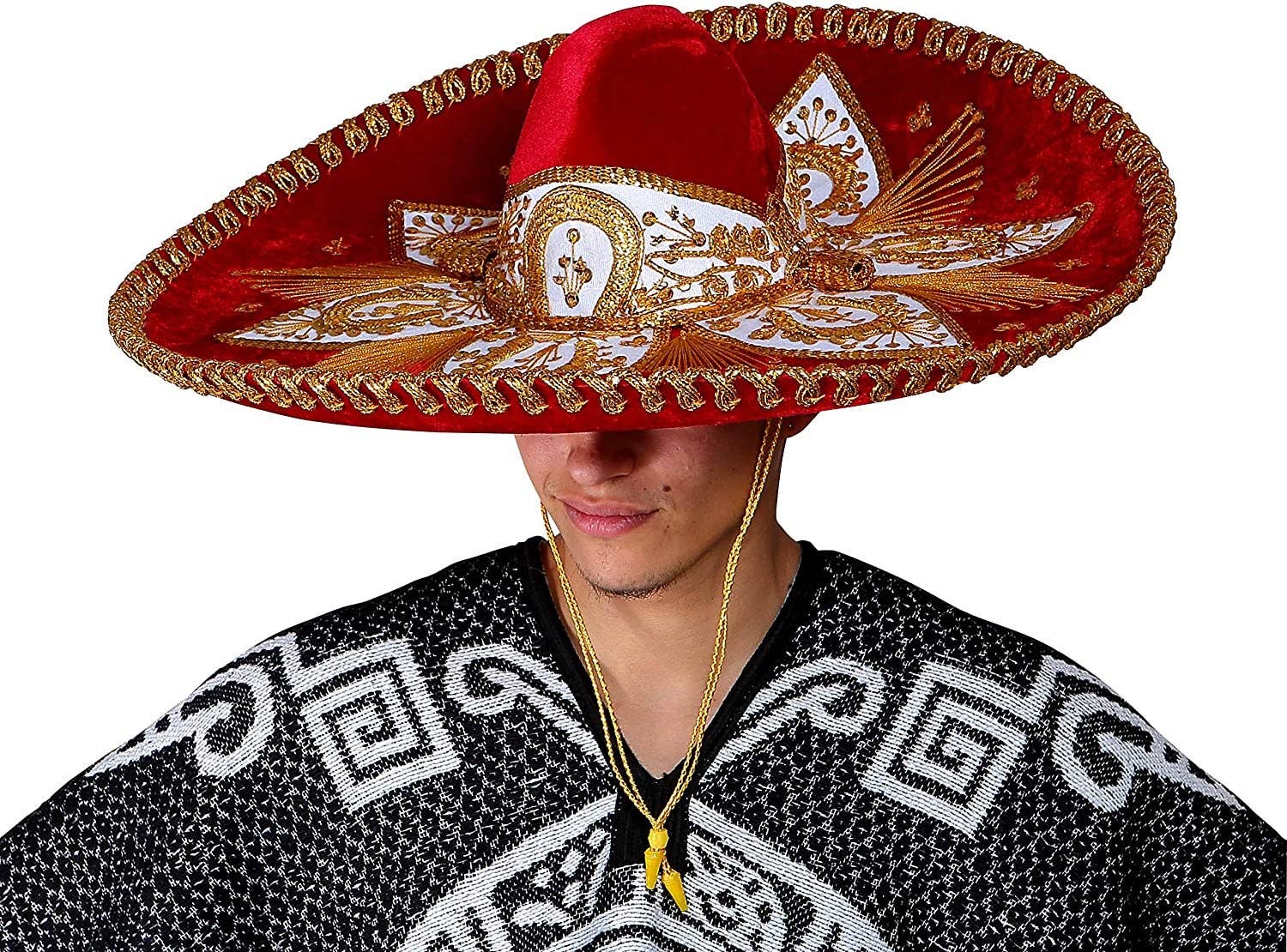 FESTMEX – Großhandel Cowboyhut – Unisex – Authentischer mexikanischer Sombrero Mariachi Charro Hut für Erwachsene, hochwertiger mexikanischer Hut für Kostümpartys, 5 de Mayo, 16 de Septiembre4