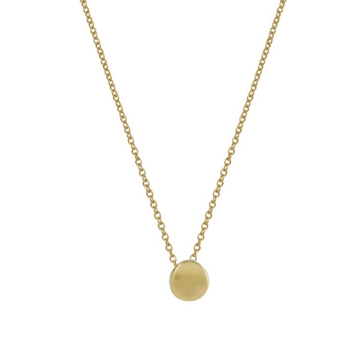 Tiny circle in 14k gold for wholesale by Philippa Roberts