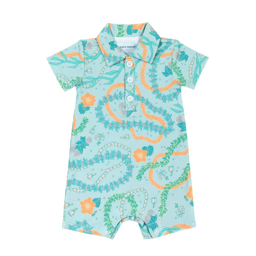 Wholesale Lei Stand Bamboo Polo Romper for your store Faire - Main Image