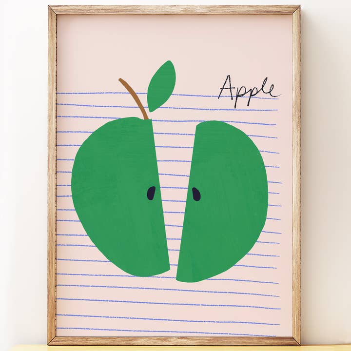 Stampa d'Arte Grande Mela Verde per la vendita all'ingrosso da parte di Francesca Iannaccone