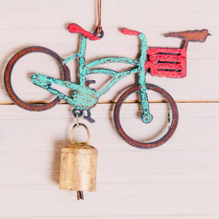 Whimsies - Wholesale Wind Chime - Bike Wind Chime nana bell patio décor recycle cycling USA