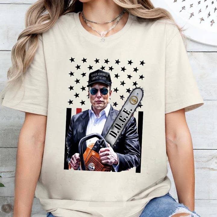 Wholesale Elon Musk Chainsaw Shirt, Chainsaw For Bureaucracy Sweater