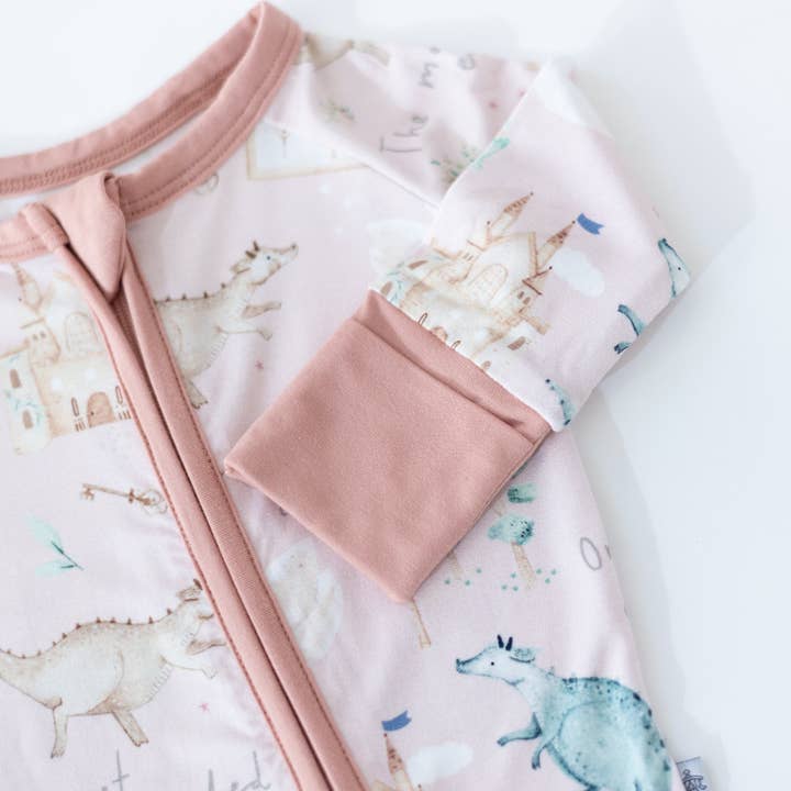 HUGGA BABIES - Wholesale Sleepsuit - Baby - Once Upon A Time Bamboo Zipper Lounger2