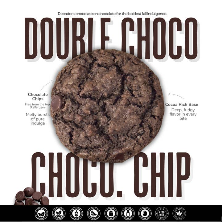 Scoops Baking Co. - Wholesale Cookie - Double Chocolate Chocolate Chip Cookies0