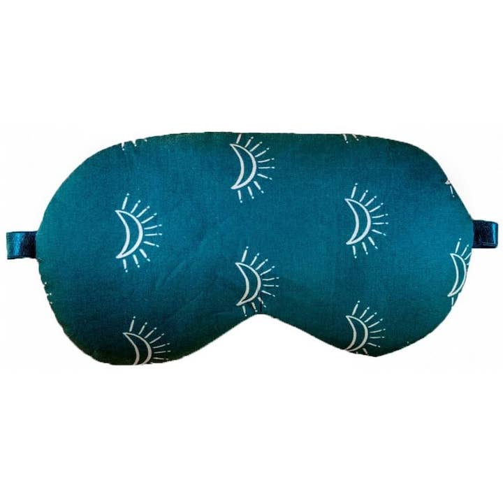 Teal Eclipse - weighted Crystal Sleep Mask for wholesale by Sleep Crystals