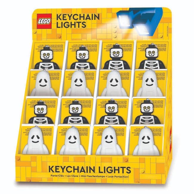 LEGO Halloween LED Keychain 16ct Merchandiser for wholesale by Santoki LEGO Lights