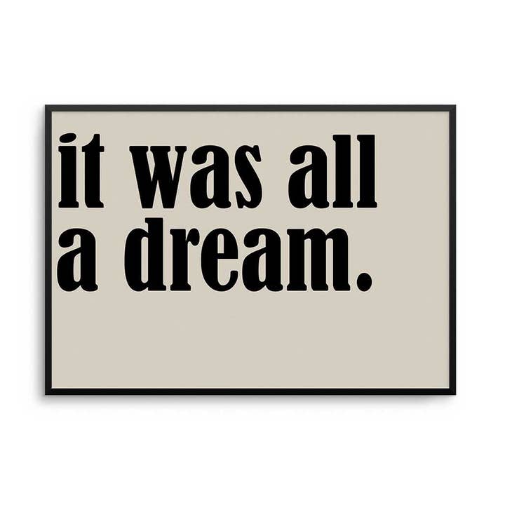 C'était tout un rêve Impression II pour la vente par D'LUXE PRINTS