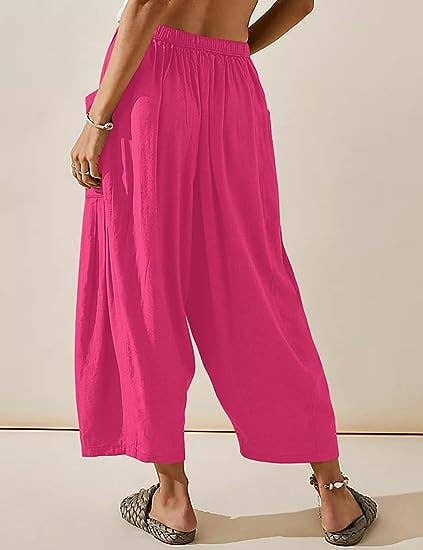 Rosa Clothing - Wholesale Pants - Women's - Soft harem wide-leg pants slacks trousers4