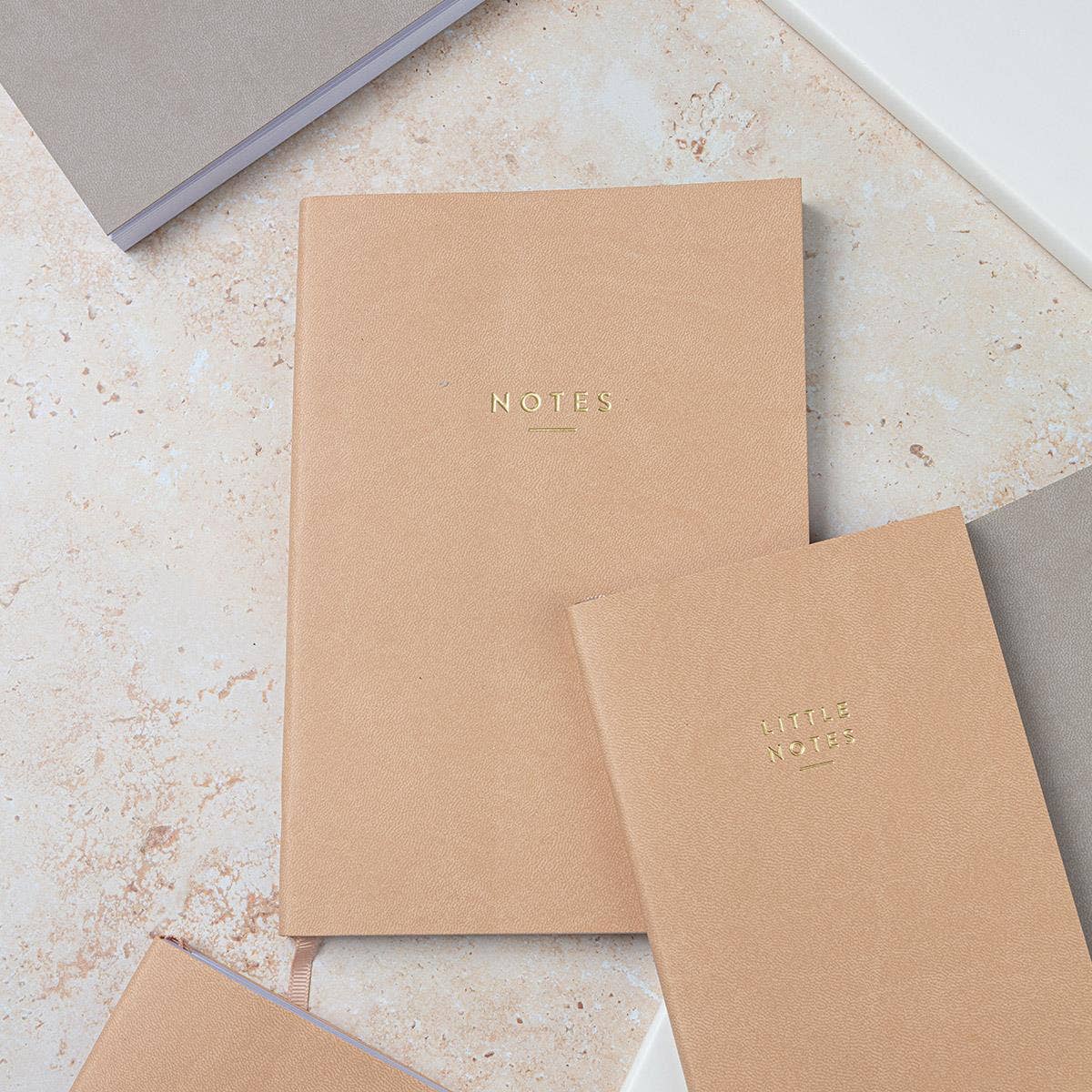 Chickidee - Wholesale Notebook - A5 Tan 'Notes' Notebook2
