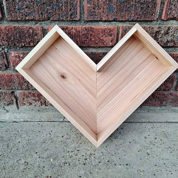 Heart/Arrow Shadow Box for wholesale by Dixie Grace Mercantile