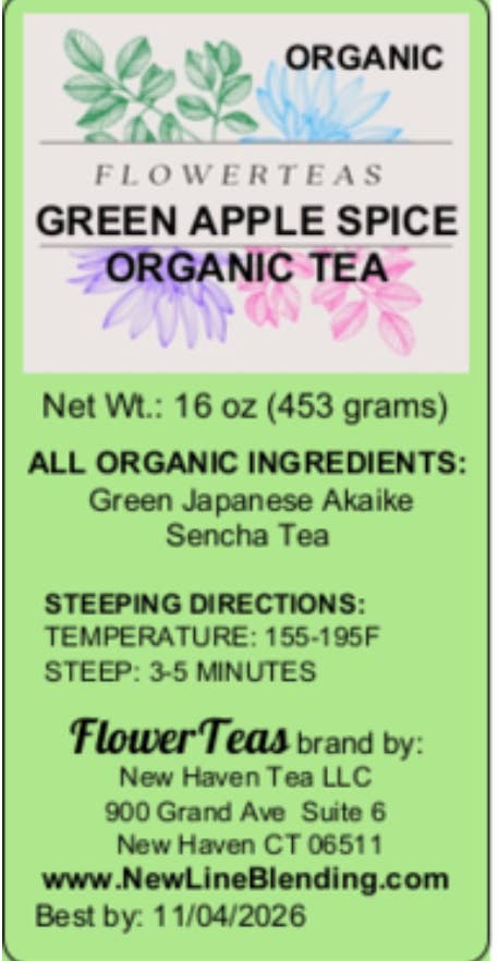 FlowerTeas – Engroshandel Løs te – Løsbladet te i løs vægt 1 lbs Kommerciel brygning Fødevareservice67