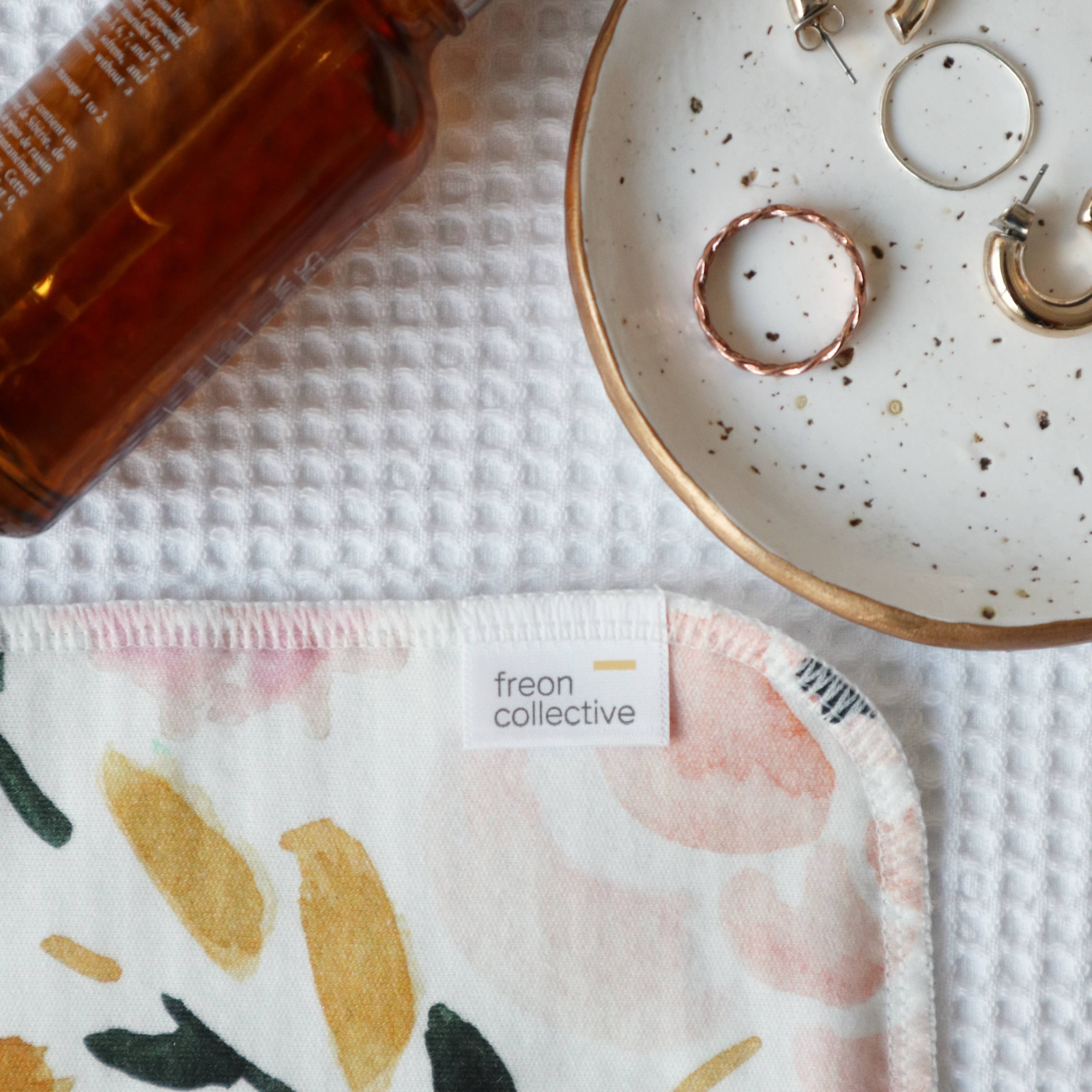 Freon Collective - Wholesale Wash Cloth - Organic Cotton Face Cloth - Sierra Florals3