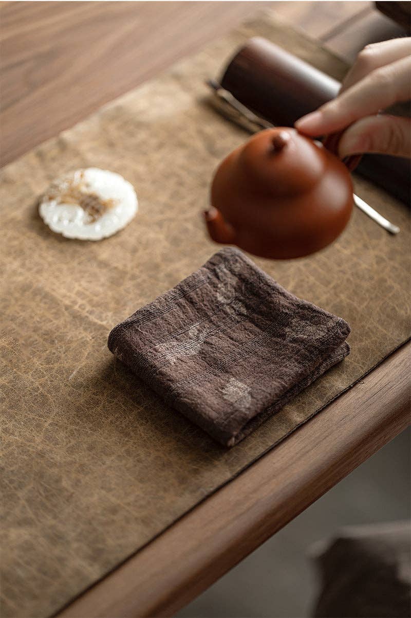 Gohobi （We cover U.S. import duties） - Vente Torchons - Gohobi Serviette de Thé Gongfu en Coton et Lin Teints à la Main16