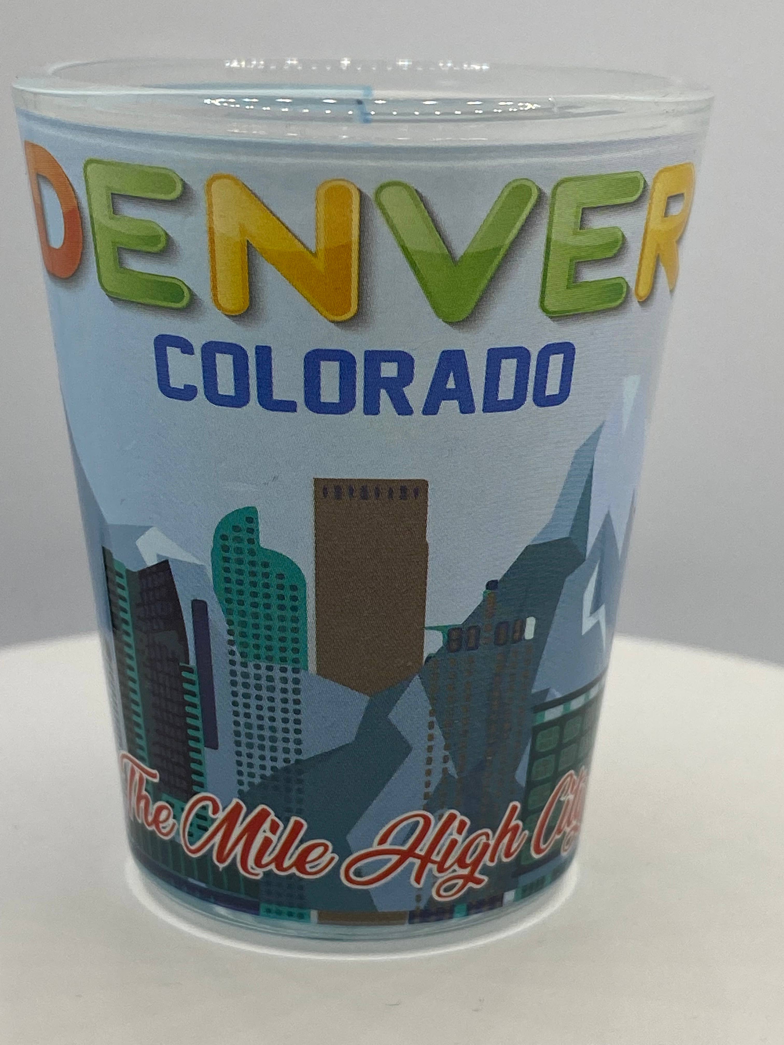 7 Star - Wholesale Shotglas - „DENVER” Colorado borrelglas 2 oz0