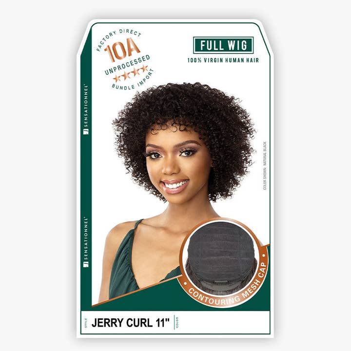 BrookPark Beauty - Wholesale Pruik/haarstuk - Sensationele 10A volledige pruik van 100% maagdelijk haar - JERRY CUR