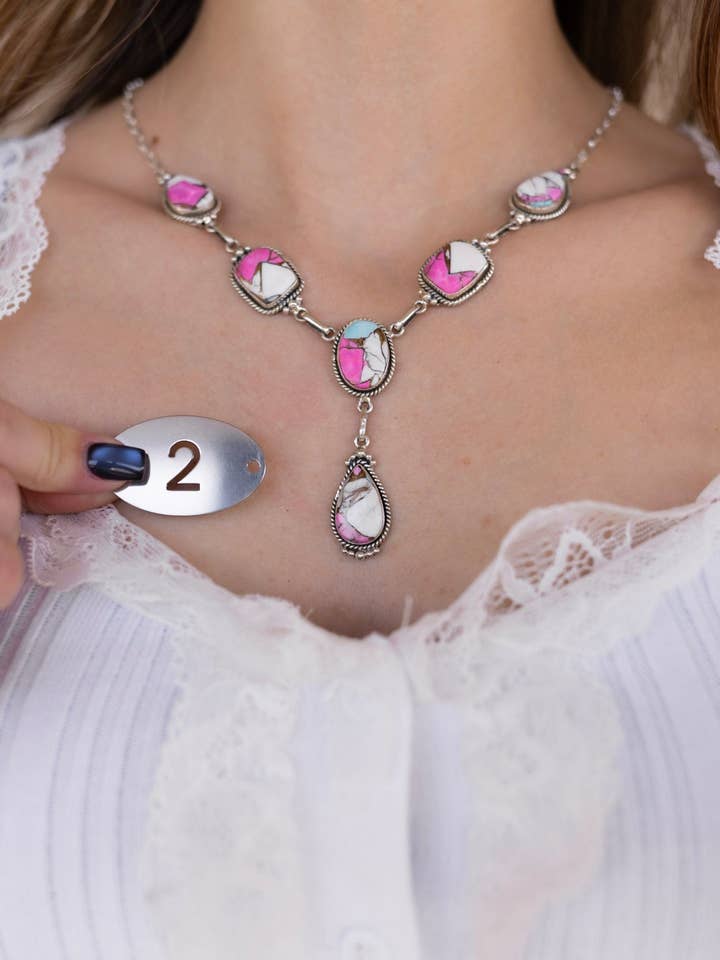 Cotton Candy Lariat Necklace for wholesale by Krush Kandy