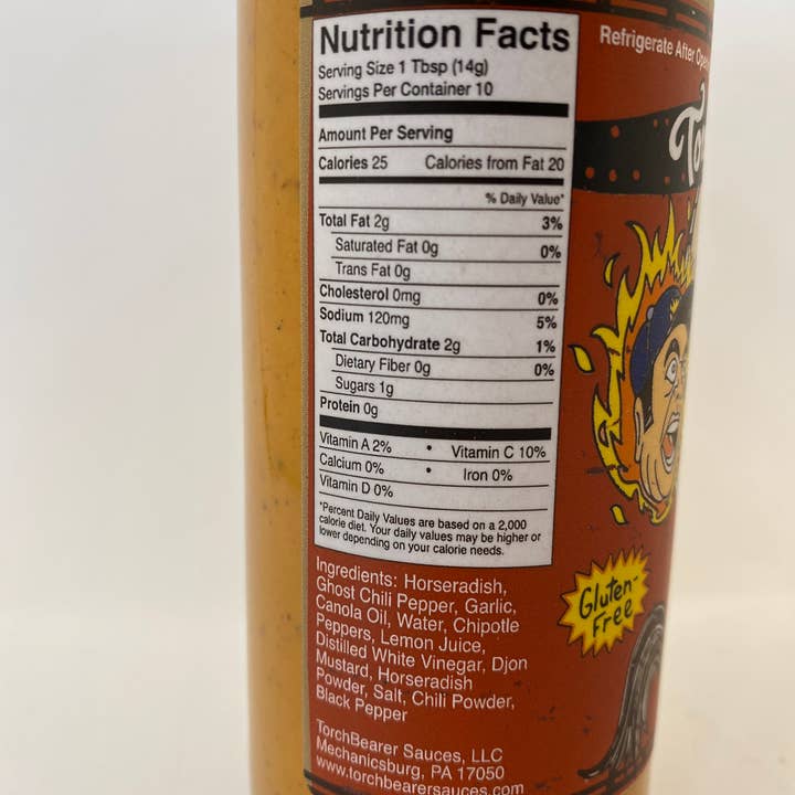 TorchBearer Sauces - Wholesale Hot Sauce - Headless Horseradish | 5oz Bottle | Hot n Savory | Heat 6/10