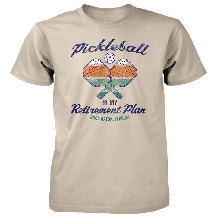 Pickleball Retirement Plan - 4.5 oz Cotton T-Shirt for wholesale by Taboo Apparel