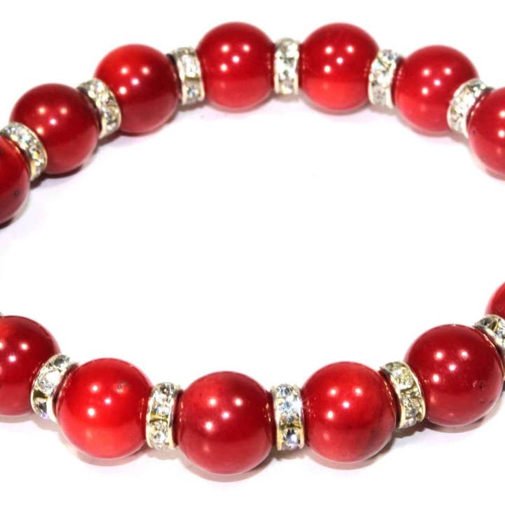 Wild Lotus – wholesale Pärlarmband – Medley av runda agat sten Sparkle Yoga Armband3