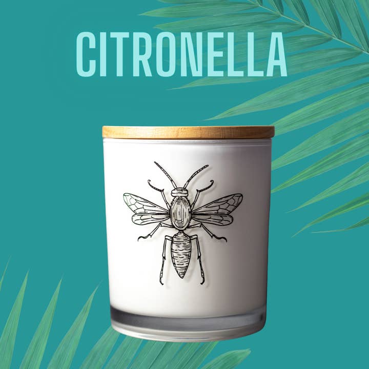 Unplug Soy Candles - Wholesale Jar/Filled Candle - Citronella Mosquito Soy Candle0