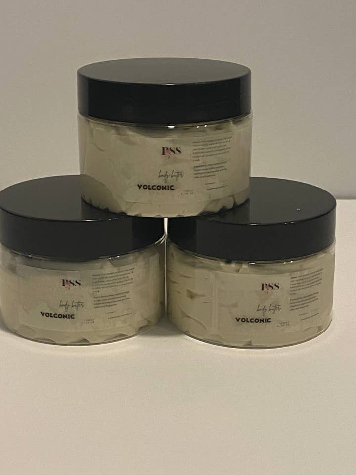 Vulkanische Körperbutter für den Großhandel von Petalsoftsoaps