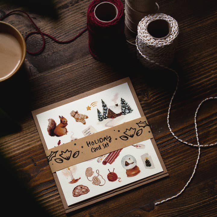 studiosatsch - Wholesale Season's Greetings Card - Holiday | Card Set of 4