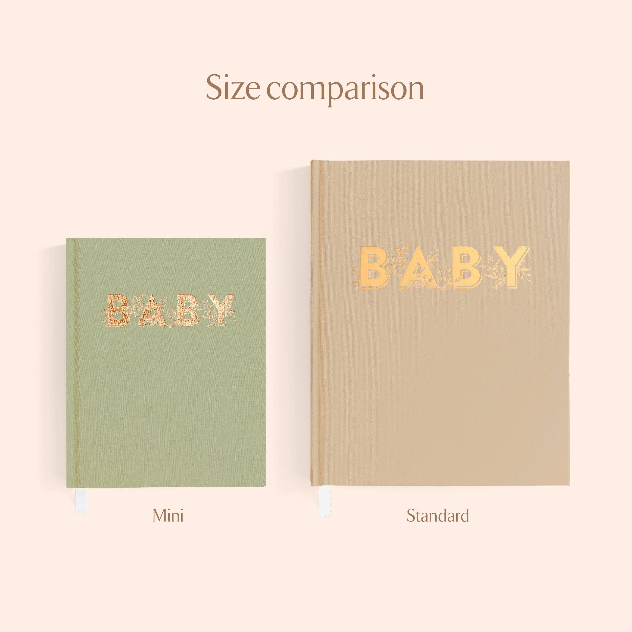 Fox & Fallow - Wholesale Memory book – Child & baby - Mini Baby Book Sage1