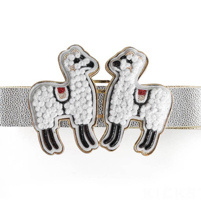 Set de cinturón y hebilla «Alpaca Your Bags» para venta al por mayor de Love, Ceil