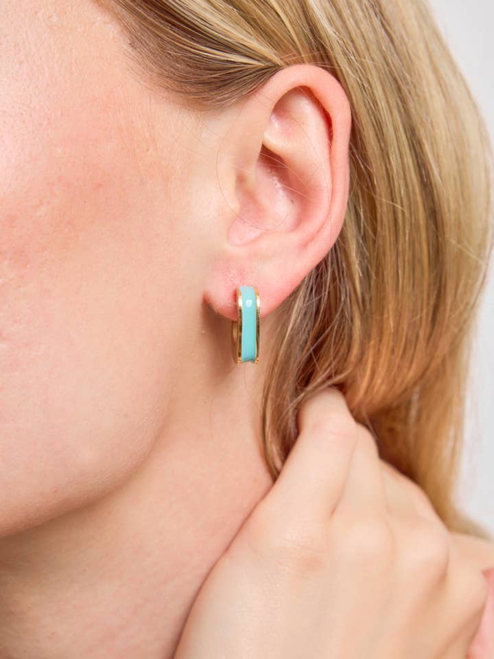 Stainless Steel Half Hoop Earrings for wholesale by BYREN | ÉLINE L'ATELIER