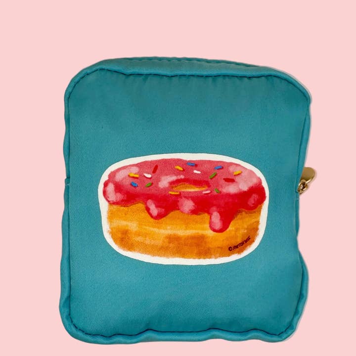 Monday Anyway - Wholesale Pouch - Women's - Donut Mini Zipper Pouch – Fresh Blue Cosmetic & Accessory Bag
