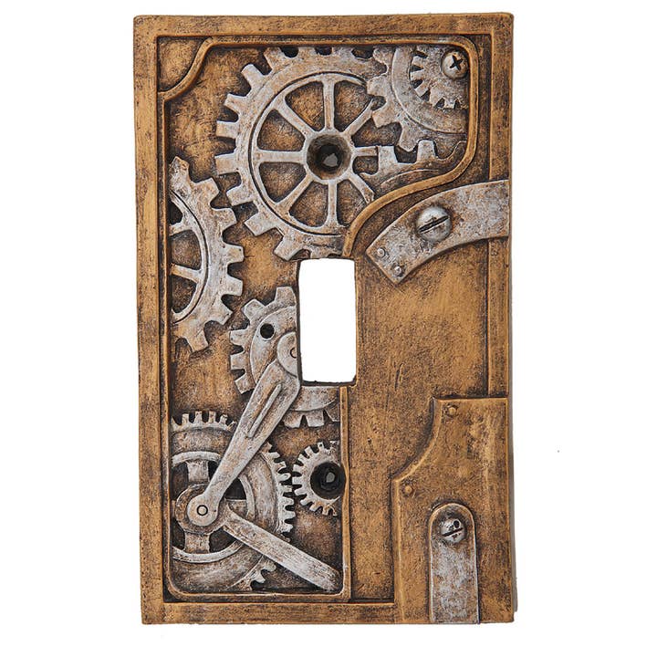 Pacific Trading - Wholesale Wall Accent - 10199 Steampunk Light Switch Plate