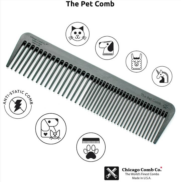Chicago Comb Co. - Wholesale Pet Brush - Cat/Dog - The Pet Comb0