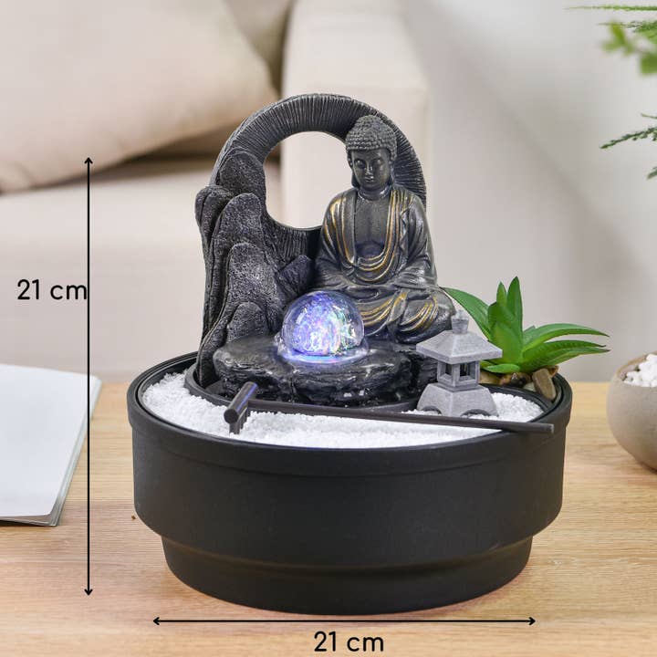 Zen'Arôme - Wholesale Decorative Tabletop Object - Sumana Indoor Cascade Zen Garden Fountain3