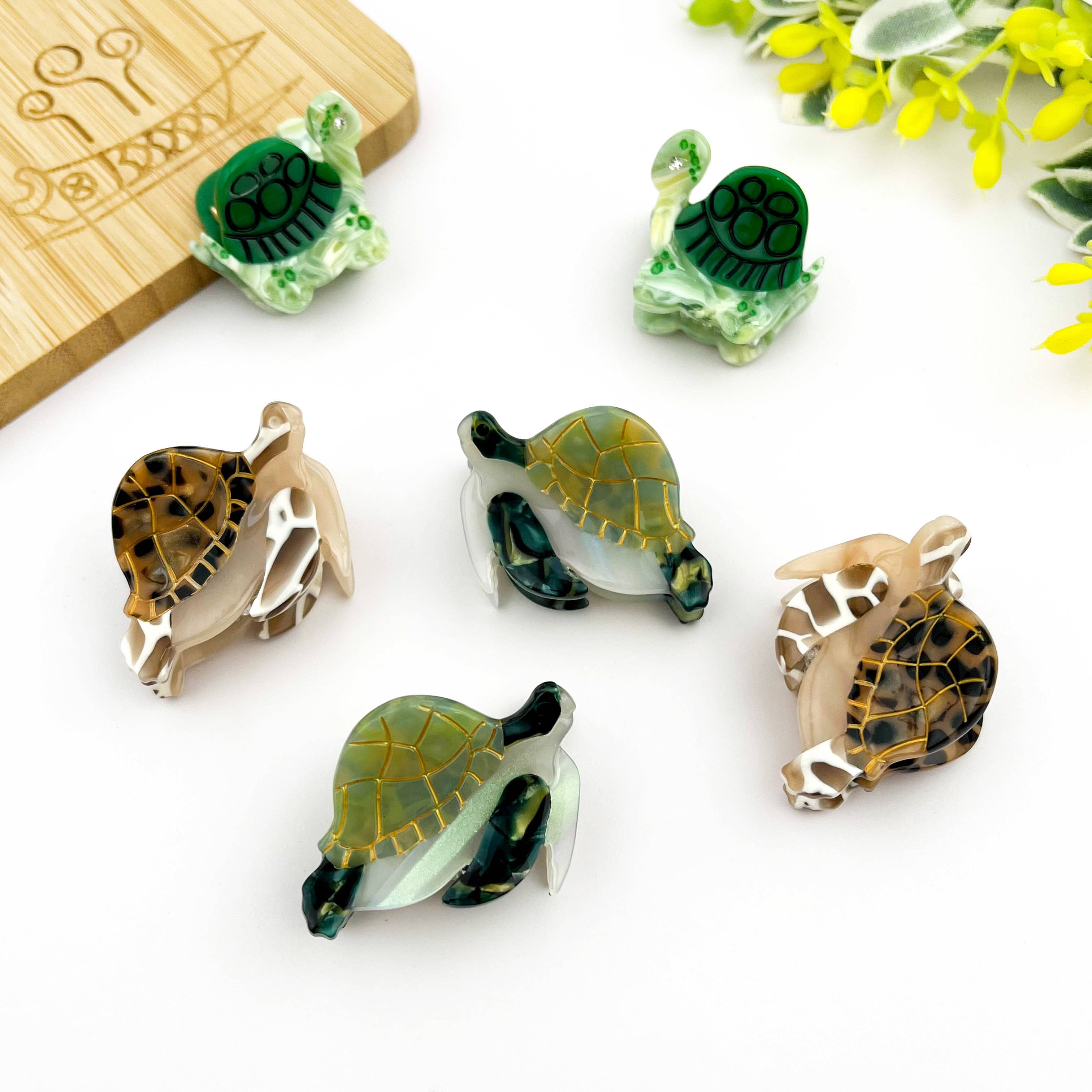 TheDivaSoap - Wholesale Hair Clip - Women's - Mini Turtle Claw Clip, Marine Animal Small Hair Clip4