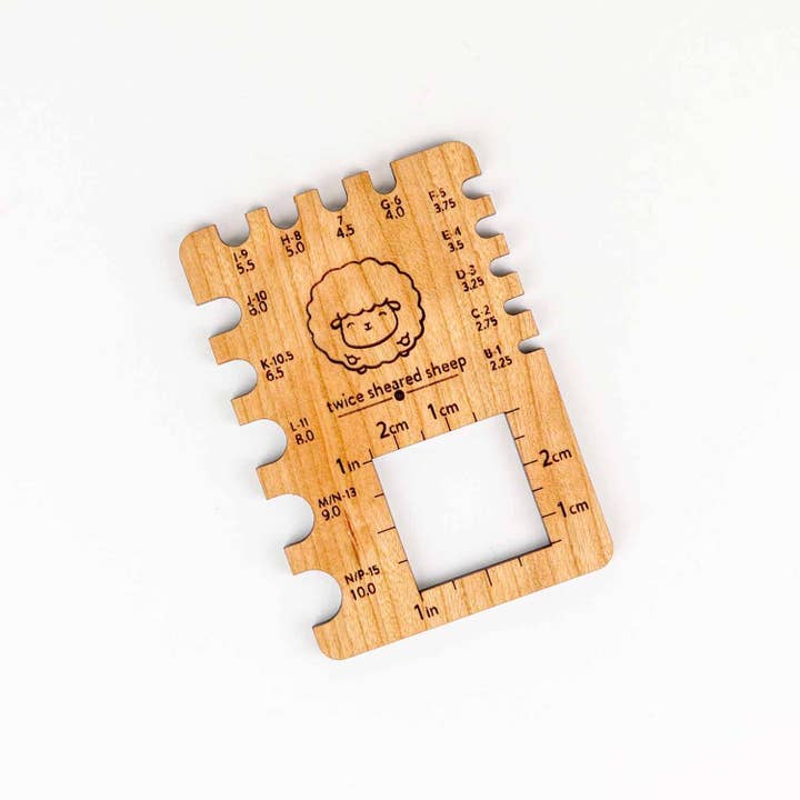 Twice Sheared Sheep - Wholesale Knitting/Crochet Supplies - Chubby Sheep Crochet Gauge Square
