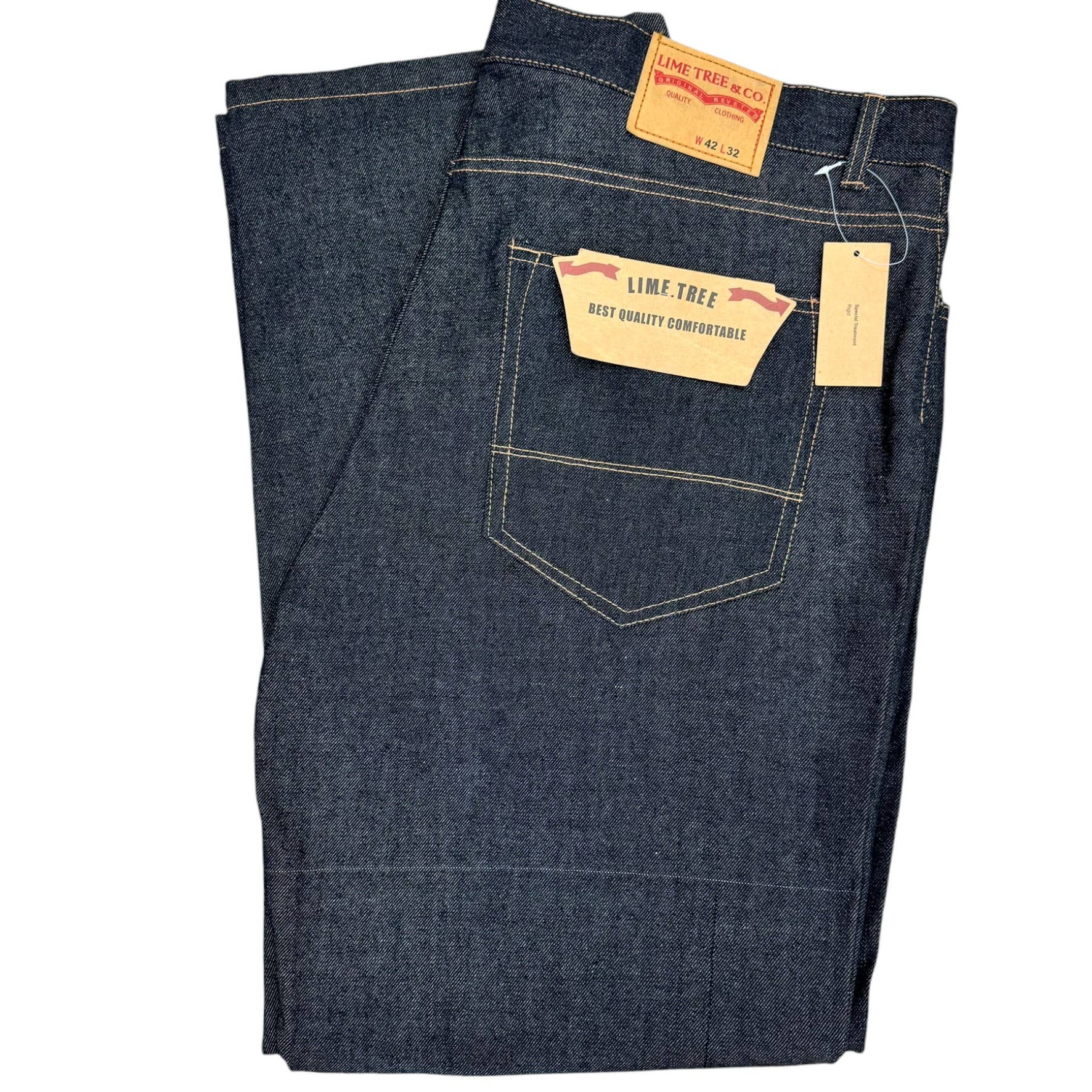 Lime Tree Clothing Inc. - Wholesale Jeans - Men's - Lime Tree Straight Denim Jeans–Durable & Stylish, Open Sizes2