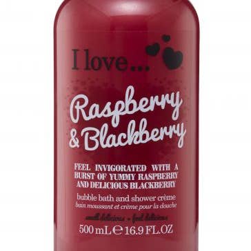 I Love Raspberry & Blackberry Bath & Shower Cream 500ml for wholesale by I LOVE