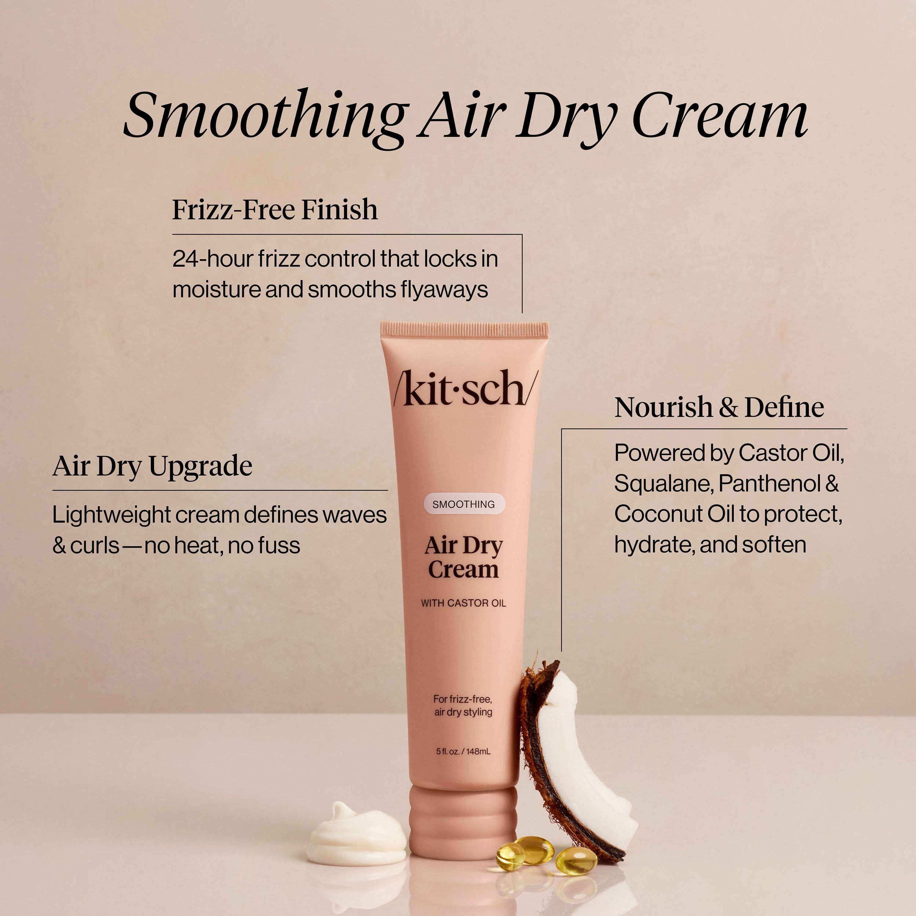 KITSCH - Wholesale Hair Styling Gel/Mousse - Smoothing Air Dry Cream1