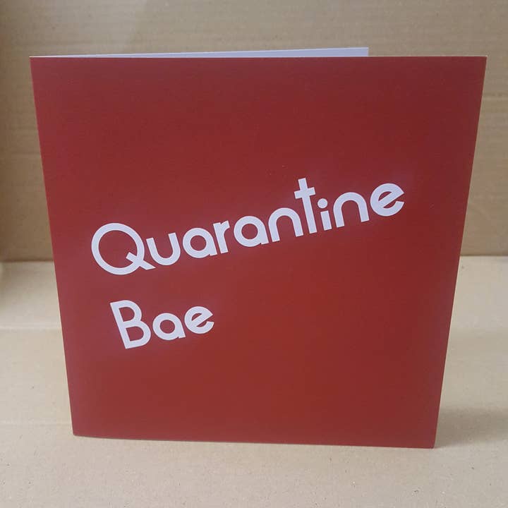 Carte de quarantaine Bae pour la vente par Streetgreets