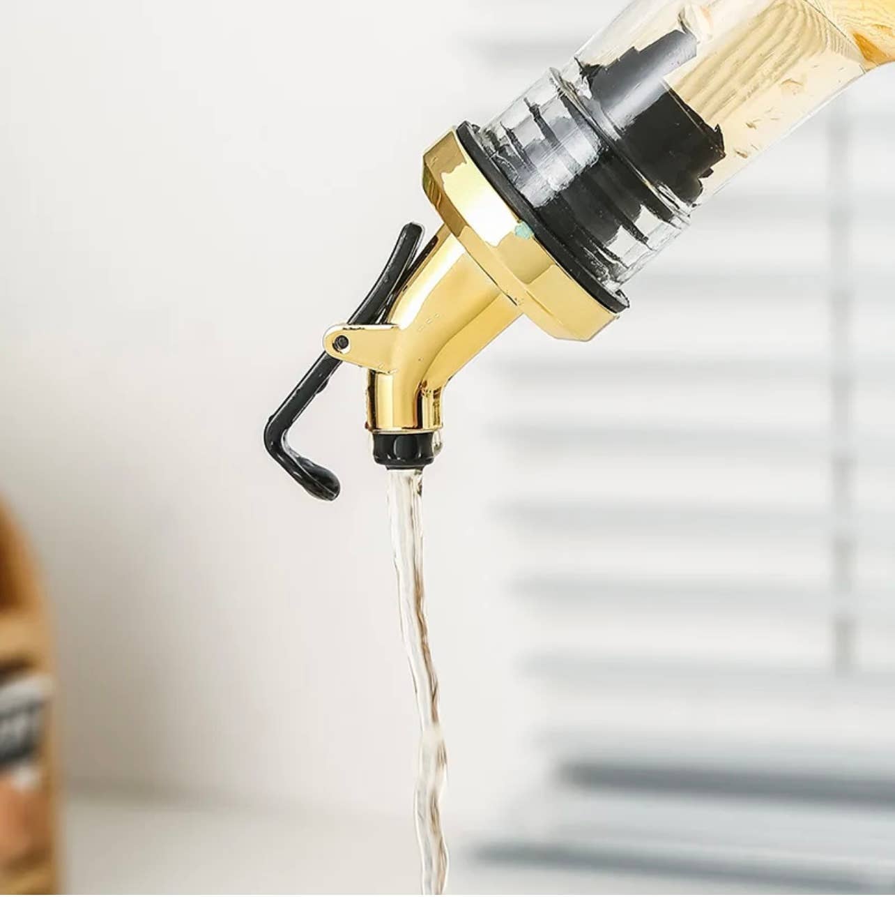 Cruet Spout, Gold Chef Pourer, Dispenser with Snap On Lock for wholesale on Faire4