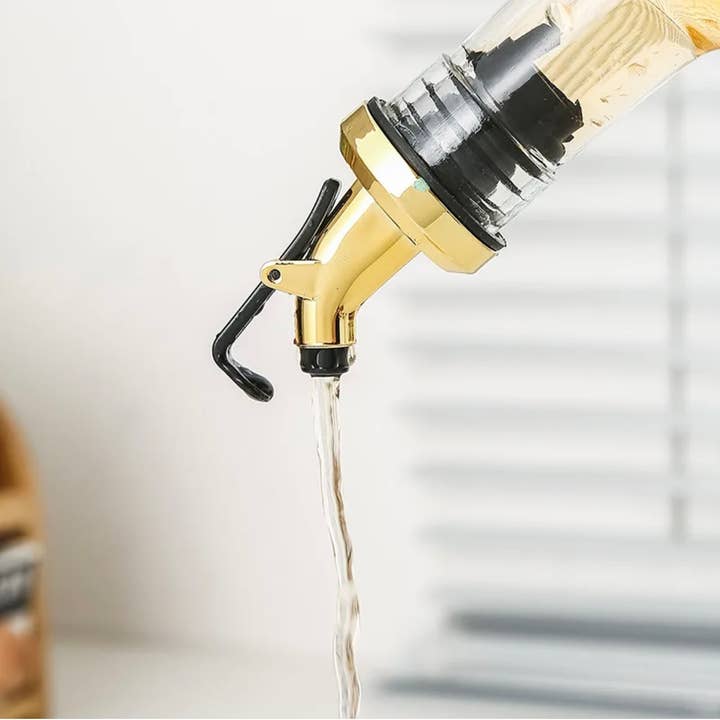 Cruet Spout, Gold Chef Pourer, Dispenser with Snap On Lock for wholesale on Faire4