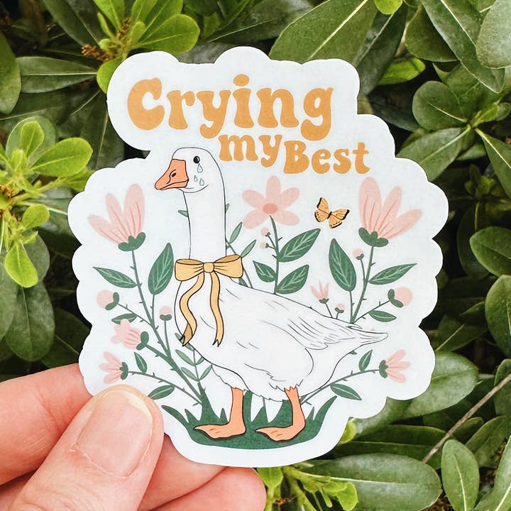 Goose Sticker Mental Health Awareness Sticker for wholesale by Remember November, Inc