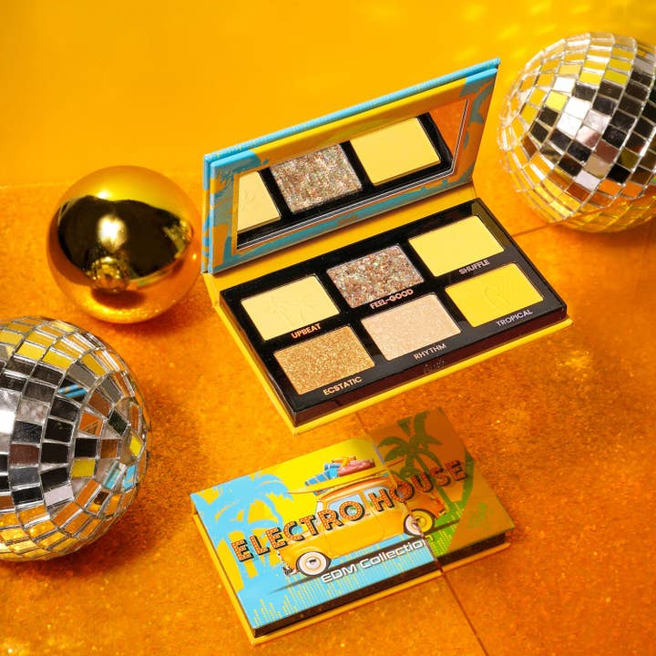 Rude Cosmetics - Wholesale Eyeshadow Palette - EDM Collection Color Themed Vibrant Eyeshadow