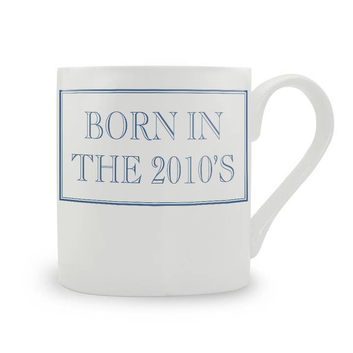 Caneca de porcelana fina «Nascido nos anos 2010» por atacado de Stubbs Mugs