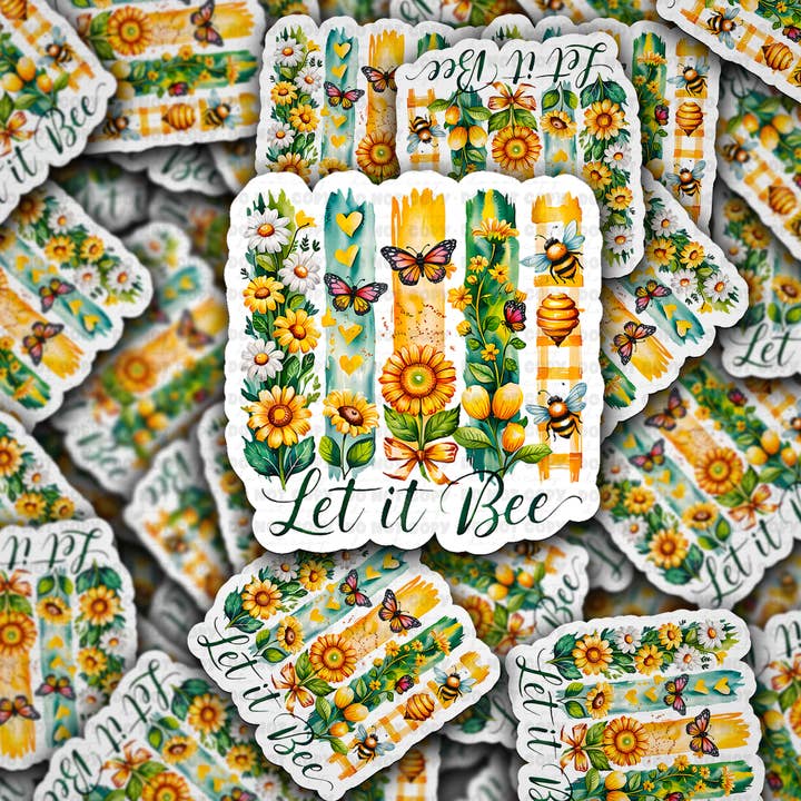 DC 1811 - Let it bee Die Cut Sticker for wholesale by It's Transfer Time