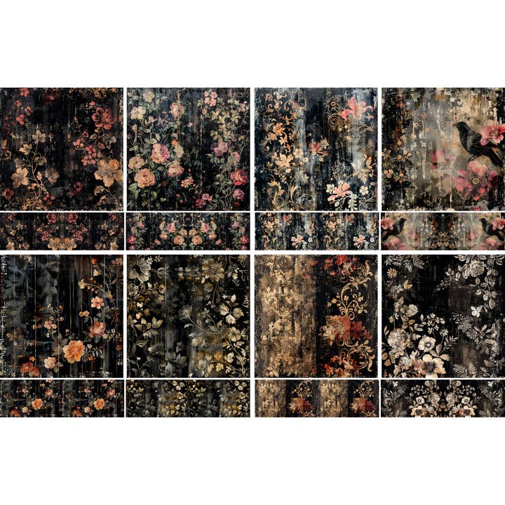 Donkere Verweerde Rijstpapieren, 8 x 11,5 inch (A4) voor wholesale door Craft Kreatively