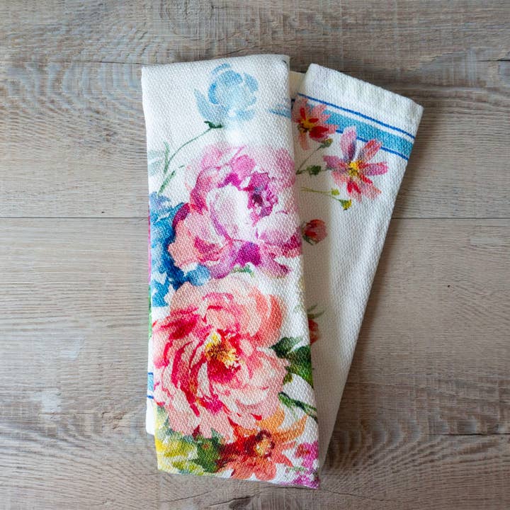 Bedrucktes Baumwoll-Geschirrtuch - Primavera für den Großhandel von West Coast Handmade