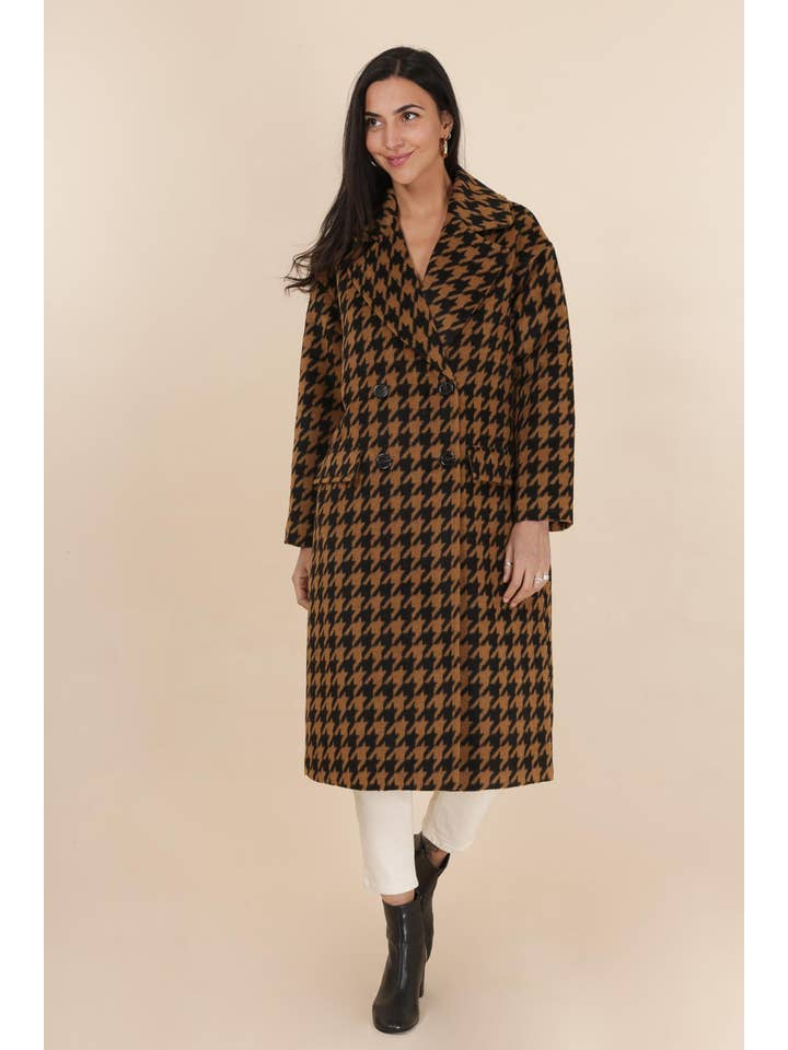 Attentif Paris – wholesale Rock - Dam – Houndstooth-mönstrad kappa