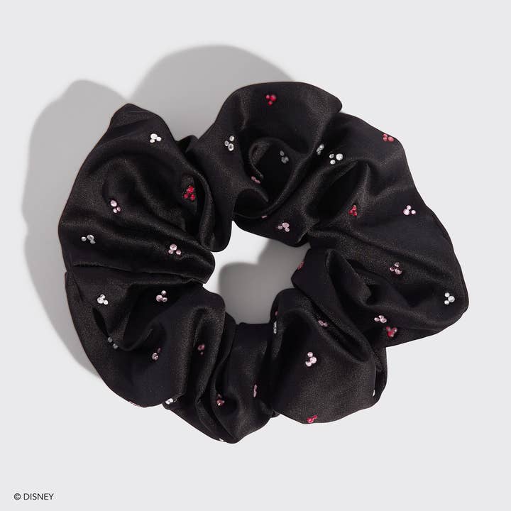 KITSCH - Wholesale Scrunchie - Women's - Kitsch & Mickey and Minnie Recycled Fabric Scrunchie - Black